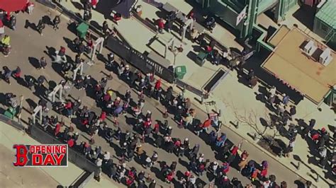 Red Sox faithful brave frigid temps as fans pack Fenway Park for Opening Day
